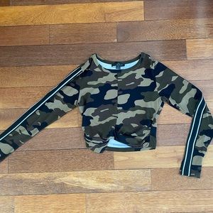 SWS Active Camo Long Sleeve Crop